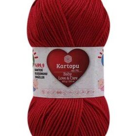 Kartopu K125 100 gr Koyu Kırmızı Baby Love Care El Örgü İpi