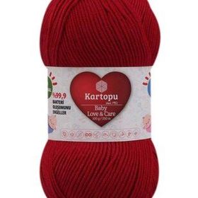 Kartopu K129 100 gr Kırmızı Baby Love Care El Örgü İpi