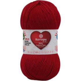 Kartopu K129 100 gr Kırmızı Baby Love Care El Örgü İpi