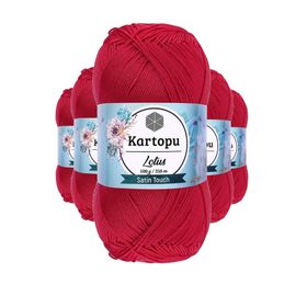 Kartopu K141 Fuşya Lotus Bikini Büstiyer Bluz 5 Adet Örgü İpi