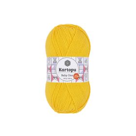 Kartopu K154 Sarı Baby One Tüylenmeyen El Örgü İpi Yünü