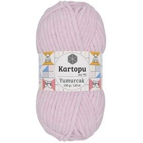 Kartopu K1562 Yumurcak Kadife Toz Pembe El Örgü İpi