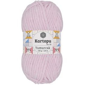 Kartopu K1562 Yumurcak Kadife Toz Pembe El Örgü İpi