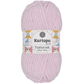 Kartopu K1562 Yumurcak Kadife Toz Pembe El Örgü İpi