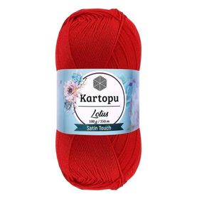 Kartopu K165 100 gr Kırmızı Lotus El Örgü İpi