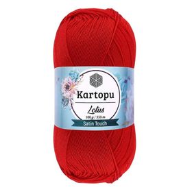 Kartopu K165 100 gr Kırmızı Lotus El Örgü İpi