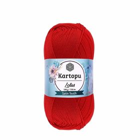 Kartopu K165 100 gr Kırmızı Lotus El Örgü İpi