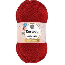 Kartopu K165 Kırmızı Lotus Lüx Simli Örgü İpi