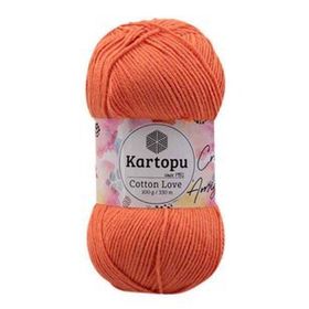 Kartopu K201 Turuncu Cotton Love 100 gr El Örgü İpi