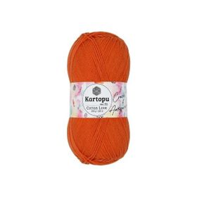 Kartopu K201 Turuncu Cotton Love 100 gr El Örgü İpi