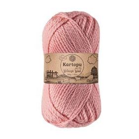 Kartopu K2116 Pembe Melange Wool El Örgü İpi
