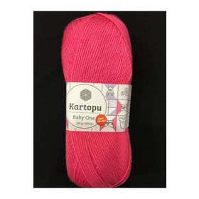 Kartopu K244 Şeker Pembe Baby One Tüylenmeyen El Örgü İpi Yünü