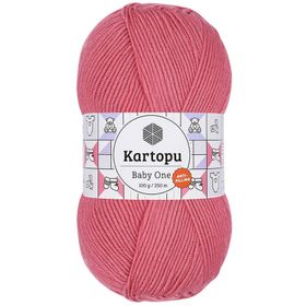 Kartopu K244 Şeker Pembe Baby One Tüylenmeyen El Örgü İpi Yünü