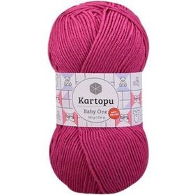 Kartopu K245 Fuşya Baby One Tüylenmeyen El Örgü İpi Yünü