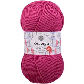 Kartopu K245 Fuşya Baby One Tüylenmeyen El Örgü İpi Yünü