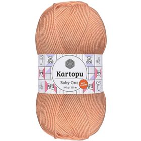 Kartopu K253 Yavruağzı Baby One Tüylenmeyen El Örgü İpi Yünü