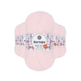 Kartopu K255 5 Adet Bebe Pembe Baby One Tüylenmeyen El Örgü İpi Yünü