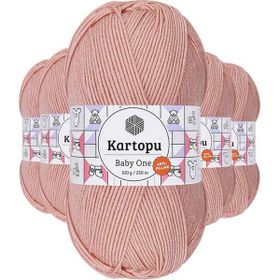 Kartopu K258 Pudra 5 Adet Baby One Tüylenmeyen El Örgü İpi Yünü