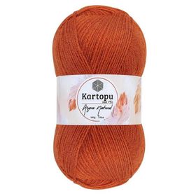 Kartopu K263 Kiremit Angora Naturel El Örgü İpi