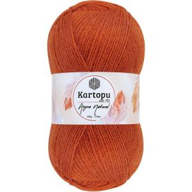 Kartopu K263 Kiremit Angora Naturel El Örgü İpi