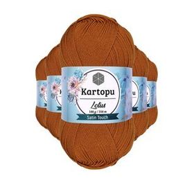 Kartopu K302 Tarçın Lotus Bikini Büstiyer Bluz 5 Adet Örgü İpi