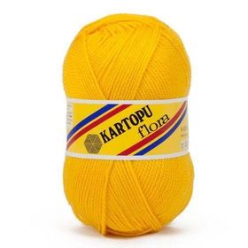 Kartopu K320 Flora Sarı El Örgü Patik İpi