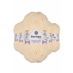 Kartopu K349 5 Adet Koyu Krem Yumurcak Kadife El Örgü İpi
