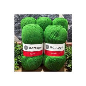Kartopu K392 Çimen Yeşili 5'li Kristal El Örgü İpi
