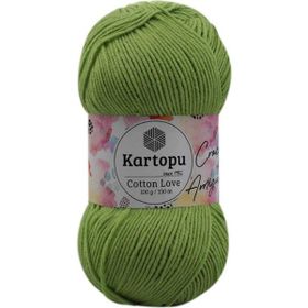 Kartopu K404 100 gr Yeşil Cotton Love El Örgü İpi