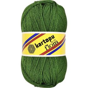 Kartopu K469 Flora Yeşil El Örgü Patik İpi