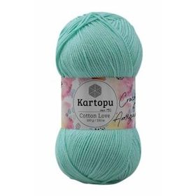 Kartopu K507 100 gr Mint Yeşil Cotton Love El Örgü İpi
