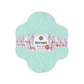 Kartopu K507 Açık Yeşil 5 Adet Baby One Tüylenmeyen El Örgü İpi Yünü