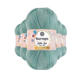 Kartopu K507 Mint Lotus Bikini Büstiyer Bluz Simli 5 Adet Örgü İpi