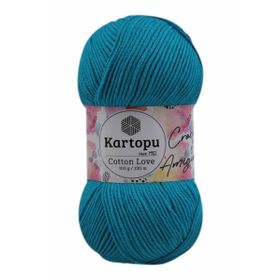 Kartopu K512 100 gr Mavi Cotton Love El Örgü İpi