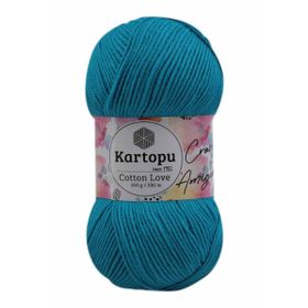 Kartopu K512 100 gr Mavi Cotton Love El Örgü İpi