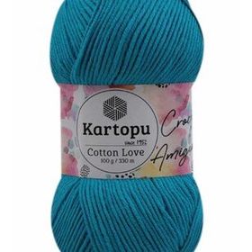 Kartopu K512 100 gr Mavi Cotton Love El Örgü İpi
