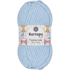 Kartopu K523 Bebe Mavi Yumurcak Kadife El Örgü İpi