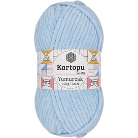 Kartopu K523 Bebe Mavi Yumurcak Kadife El Örgü İpi
