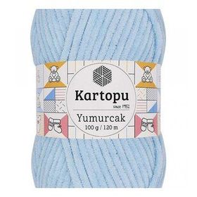 Kartopu K523 Bebe Mavi Yumurcak Kadife El Örgü İpi