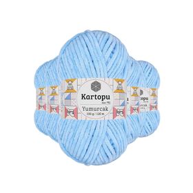 Kartopu K540 5 Adet Mavi Yumurcak Kadife El Örgü İpi