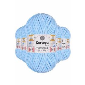 Kartopu K540 5 Adet Mavi Yumurcak Kadife El Örgü İpi