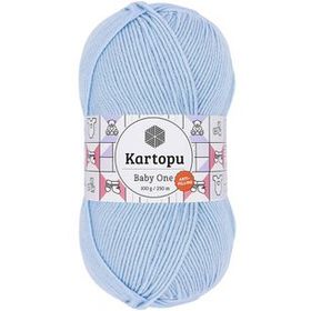 Kartopu K544 Mavi Baby One Tüylenmeyen El Örgü İpi Yünü