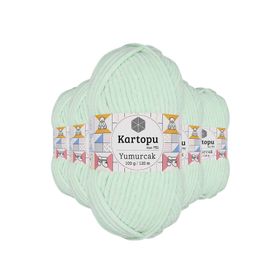 Kartopu K560 5 Adet Su Yeşili Yumurcak Kadife El Örgü İpi