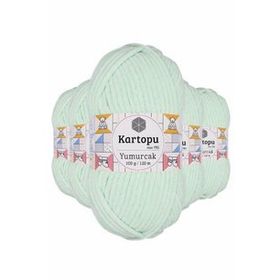 Kartopu K560 5 Adet Su Yeşili Yumurcak Kadife El Örgü İpi