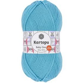 Kartopu K576 Turkuaz Baby One Tüylenmeyen El Örgü İpi Yünü