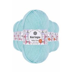 Kartopu K578 5 Adet Bebe Mavi Baby One Tüylenmeyen El Örgü İpi Yünü