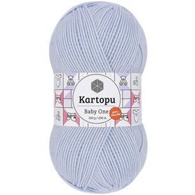 Kartopu K580 Buz Mavi Baby One Tüylenmeyen El Örgü İpi Yünü