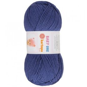 Kartopu K604 Açık Lacivert Baby One Tüylenmeyen El Örgü İpi Yünü