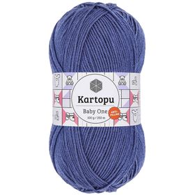 Kartopu K604 Açık Lacivert Baby One Tüylenmeyen El Örgü İpi Yünü