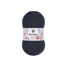 Kartopu K633 Lacivert Baby One Tüylenmeyen El Örgü İpi Yünü